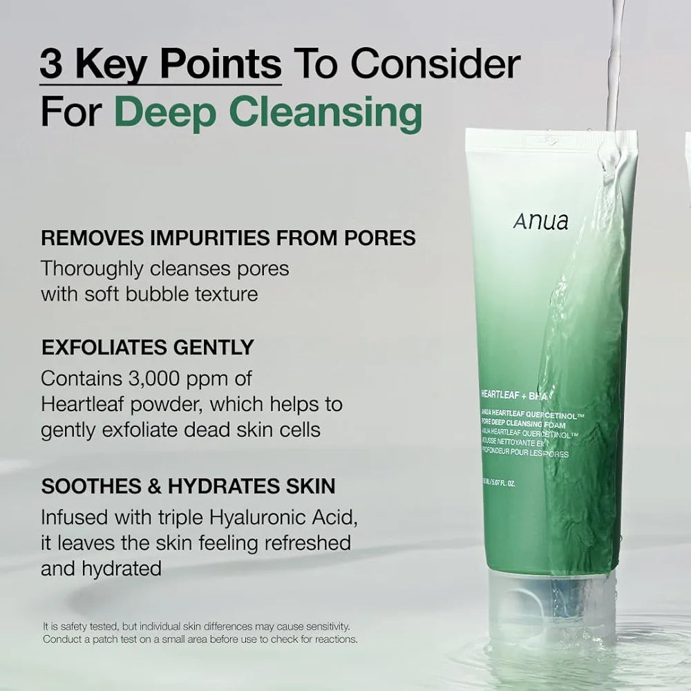 Heartleaf Quercetinol Pore Deep Cleansing Foam-Anua