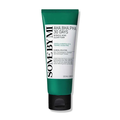 AHA-BHA-PHA 30 Days Miracle Acne Clear Foam – Some by Mi