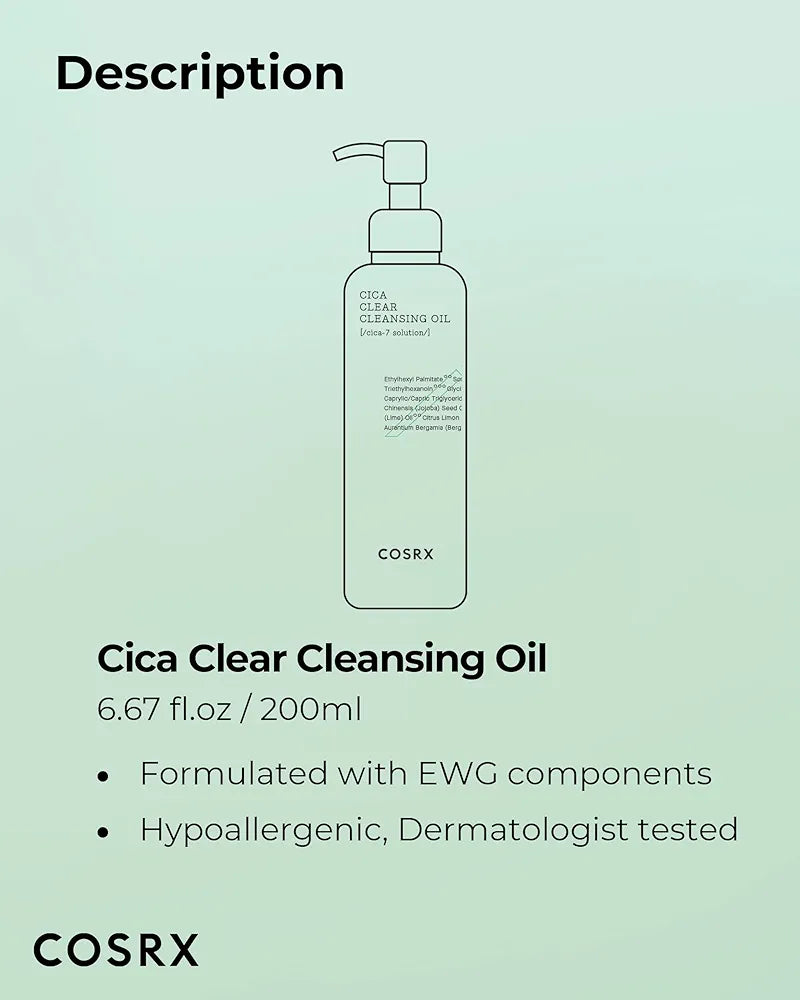 Cosrx Pure Fit Cica Clear Cleansing Oil 200ml