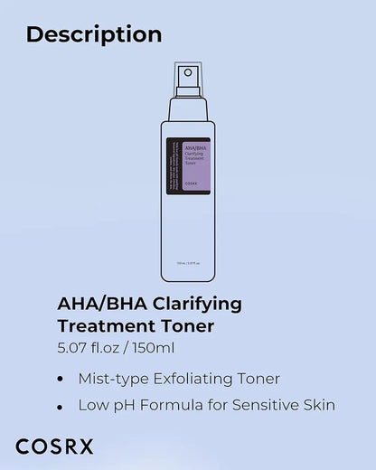 AHA/BHA Clarifying Treatment Toner – COSRX