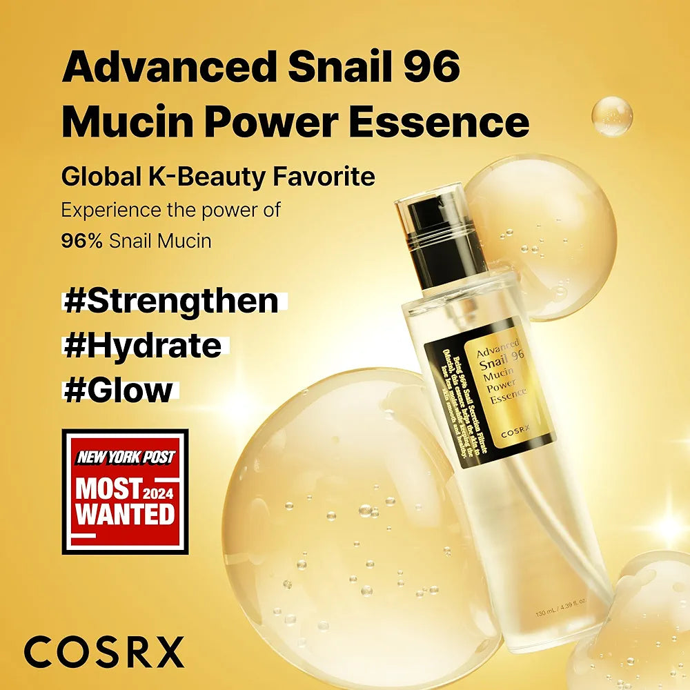 Advanced Snail 96 Mucin Power Essence –Cosrx