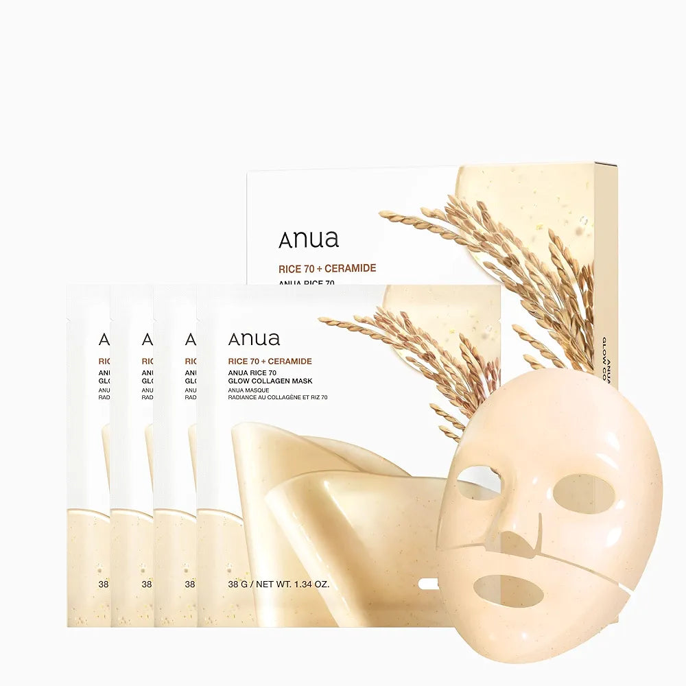 Rice 70 Glow Collagen Mask –Anua