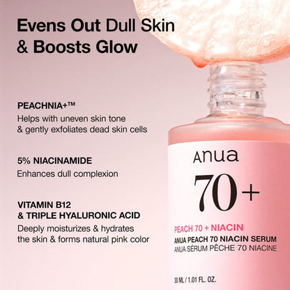 Peach 70% Niacinamide Serum – Anua
