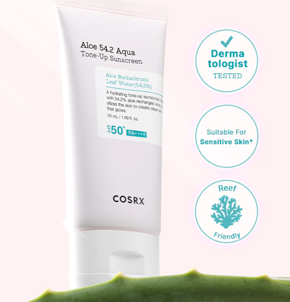 Cosrx Aloe 54.2 Aqua Tone-up Sunscreen SPF 50+ PA++++